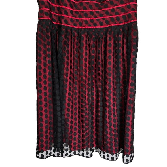 NWT Signature by Robbie Bee Sleeveless Dress Polka Dot Overlay Formal Size 22W - Picture 3 of 12